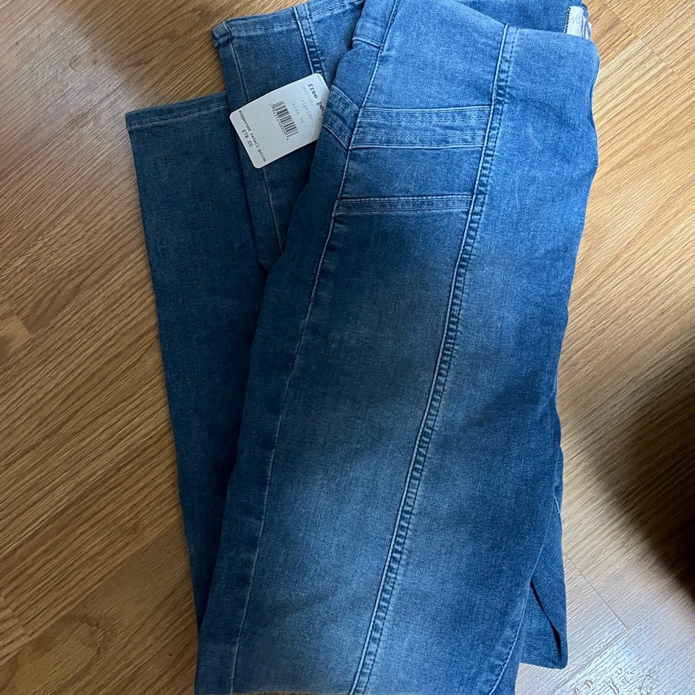 NWT NIB Free People Jeans (riptide) - Picture 3 of 11
